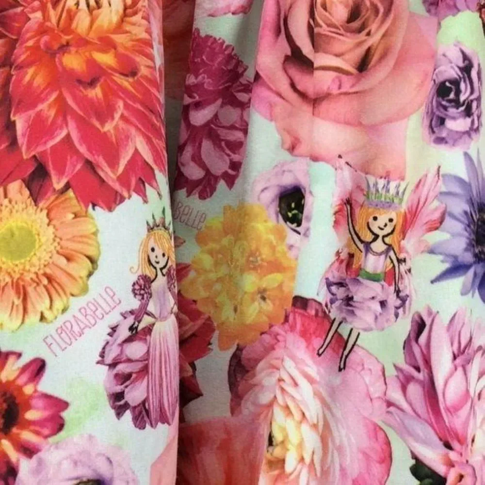 Florabelle Girl's Floral Pink Spring Fairy People Sleeveless Tulle Dress Size 3T